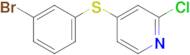 4-[(3-bromophenyl)sulfanyl]-2-chloropyridine