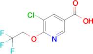 5-Chloro-6-(2,2,2-trifluoroethoxy)pyridine-3-carboxylic acid