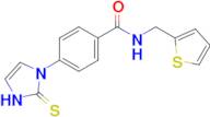 4-(2-sulfanylidene-2,3-dihydro-1H-imidazol-1-yl)-N-[(thiophen-2-yl)methyl]benzamide