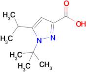 1-Tert-butyl-5-(propan-2-yl)-1h-pyrazole-3-carboxylic acid