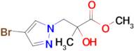 Methyl 3-(4-bromo-1h-pyrazol-1-yl)-2-hydroxy-2-methylpropanoate