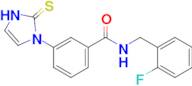 N-[(2-fluorophenyl)methyl]-3-(2-sulfanylidene-2,3-dihydro-1H-imidazol-1-yl)benzamide