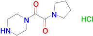 1-(Piperazin-1-yl)-2-(pyrrolidin-1-yl)ethane-1,2-dione hydrochloride