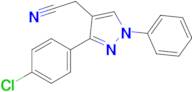 2-[3-(4-chlorophenyl)-1-phenyl-1h-pyrazol-4-yl]acetonitrile