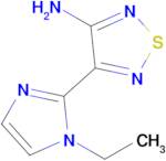 4-(1-Ethyl-1h-imidazol-2-yl)-1,2,5-thiadiazol-3-amine