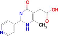 2-[6-methyl-4-oxo-2-(pyridin-4-yl)-1,4-dihydropyrimidin-5-yl]acetic acid