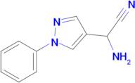 2-Amino-2-(1-phenyl-1h-pyrazol-4-yl)acetonitrile
