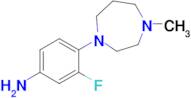 3-Fluoro-4-(4-methyl-1,4-diazepan-1-yl)aniline