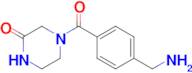 4-[4-(aminomethyl)benzoyl]piperazin-2-one