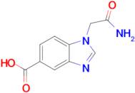 1-(Carbamoylmethyl)-1h-1,3-benzodiazole-5-carboxylic acid