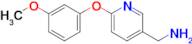 [6-(3-methoxyphenoxy)pyridin-3-yl]methanamine