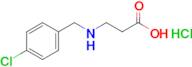 3-{[(4-chlorophenyl)methyl]amino}propanoic acid hydrochloride