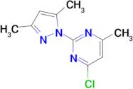 4-Chloro-2-(3,5-dimethyl-1h-pyrazol-1-yl)-6-methylpyrimidine