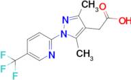 2-{3,5-dimethyl-1-[5-(trifluoromethyl)pyridin-2-yl]-1h-pyrazol-4-yl}acetic acid