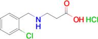 3-{[(2-chlorophenyl)methyl]amino}propanoic acid hydrochloride