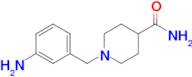 1-[(3-aminophenyl)methyl]piperidine-4-carboxamide