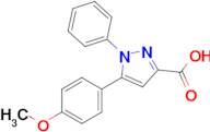 5-(4-Methoxyphenyl)-1-phenyl-1h-pyrazole-3-carboxylic acid