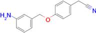 2-{4-[(3-aminophenyl)methoxy]phenyl}acetonitrile