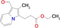 Ethyl 3-(1-formyl-2-methylindolizin-3-yl)propanoate