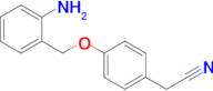 2-{4-[(2-aminophenyl)methoxy]phenyl}acetonitrile