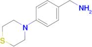 [4-(thiomorpholin-4-yl)phenyl]methanamine