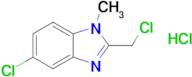 5-Chloro-2-(chloromethyl)-1-methyl-1h-1,3-benzodiazole hydrochloride