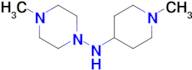 4-Methyl-n-(1-methylpiperidin-4-yl)piperazin-1-amine