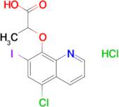 2-[(5-chloro-7-iodoquinolin-8-yl)oxy]propanoic acid hydrochloride