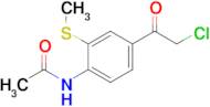 n-[4-(2-chloroacetyl)-2-(methylsulfanyl)phenyl]acetamide