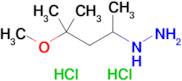 (4-Methoxy-4-methylpentan-2-yl)hydrazine dihydrochloride