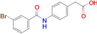 2-[4-(3-bromobenzamido)phenyl]acetic acid