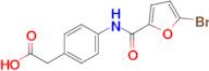 2-[4-(5-bromofuran-2-amido)phenyl]acetic acid