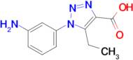 1-(3-Aminophenyl)-5-ethyl-1h-1,2,3-triazole-4-carboxylic acid