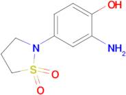 2-(3-Amino-4-hydroxyphenyl)-1,2-thiazolidine-1,1-dione