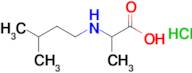 2-[(3-methylbutyl)amino]propanoic acid hydrochloride