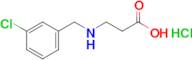 3-{[(3-chlorophenyl)methyl]amino}propanoic acid hydrochloride