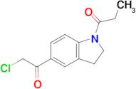 1-[5-(2-chloroacetyl)-2,3-dihydro-1h-indol-1-yl]propan-1-one