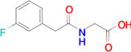 2-[2-(3-fluorophenyl)acetamido]acetic acid