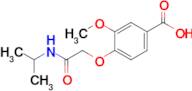 3-Methoxy-4-{[(propan-2-yl)carbamoyl]methoxy}benzoic acid