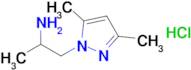 1-(3,5-Dimethyl-1h-pyrazol-1-yl)propan-2-amine hydrochloride