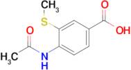 4-Acetamido-3-(methylsulfanyl)benzoic acid