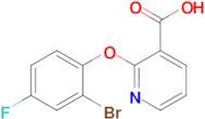 2-(2-Bromo-4-fluorophenoxy)pyridine-3-carboxylic acid