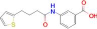 3-[4-(thiophen-2-yl)butanamido]benzoic acid