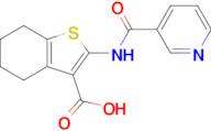 2-(Pyridine-3-amido)-4,5,6,7-tetrahydro-1-benzothiophene-3-carboxylic acid