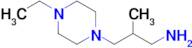 3-(4-Ethylpiperazin-1-yl)-2-methylpropan-1-amine