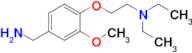 {4-[2-(diethylamino)ethoxy]-3-methoxyphenyl}methanamine