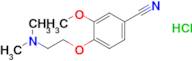 4-[2-(dimethylamino)ethoxy]-3-methoxybenzonitrile hydrochloride