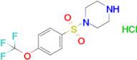 1-[4-(trifluoromethoxy)benzenesulfonyl]piperazine hydrochloride