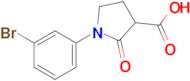 1-(3-Bromophenyl)-2-oxopyrrolidine-3-carboxylic acid