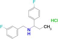 [(3-fluorophenyl)methyl][1-(4-fluorophenyl)propyl]amine hydrochloride